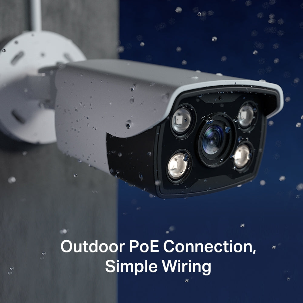 TP-Link VIGI C330 VIGI 3MP HD Outdoor Full-Color Bullet Network Wired CCTV Camera | Built-In Microphone | Smart IR | Waterproof | Smart Detection TP-Link VIGI C330 VIGI 3MP HD Outdoor Full-Color Bullet Network Wired CCTV Camera | Built-In Microphone | Smart IR | Waterproof | Smart Detection